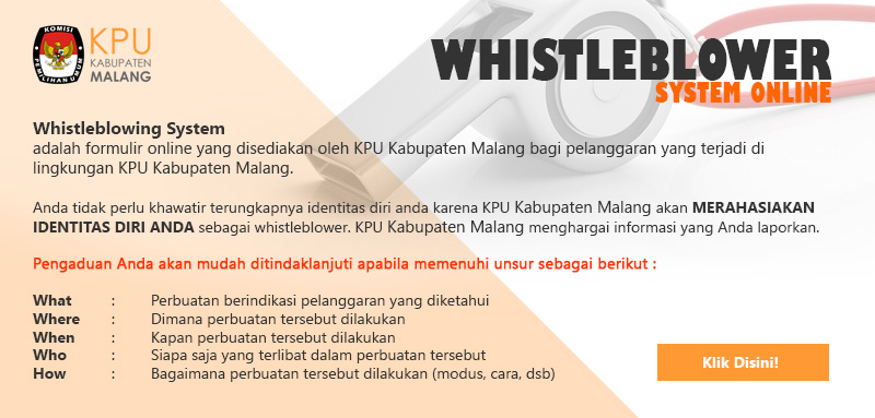 Whistleblower KPU Kabupaten Malang